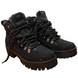 Steve Madden Rhinestone Buzzer Boots